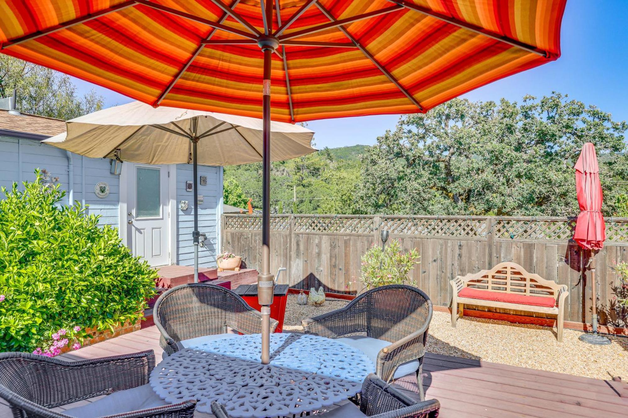 Romantic Casita With Garden And Deck 2 Miles To Plaza! ソノマ エクステリア 写真